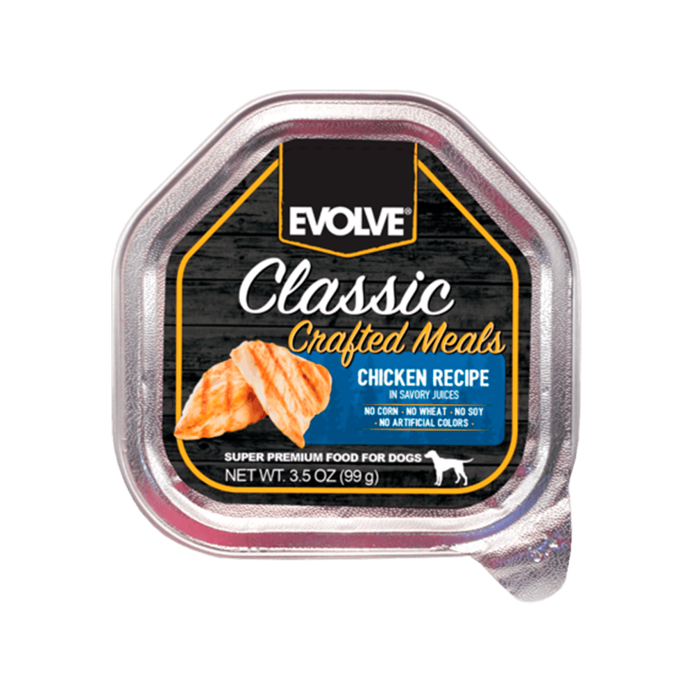 Evolve Classic Bandeja Crafted Meals Pollo Perro