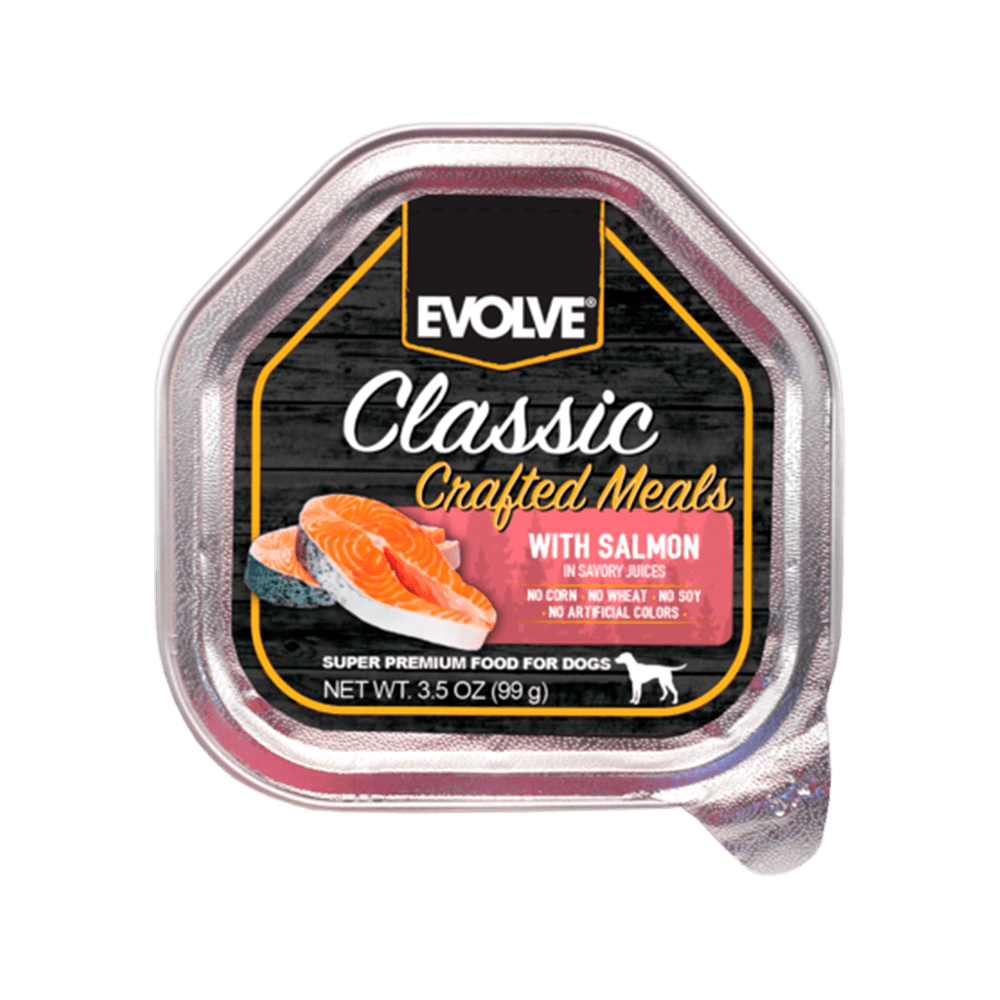 Evolve Classic Bandeja Crafted Meals Salmon Perro