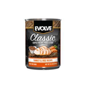 Evolve Perro classic Lata Pavo